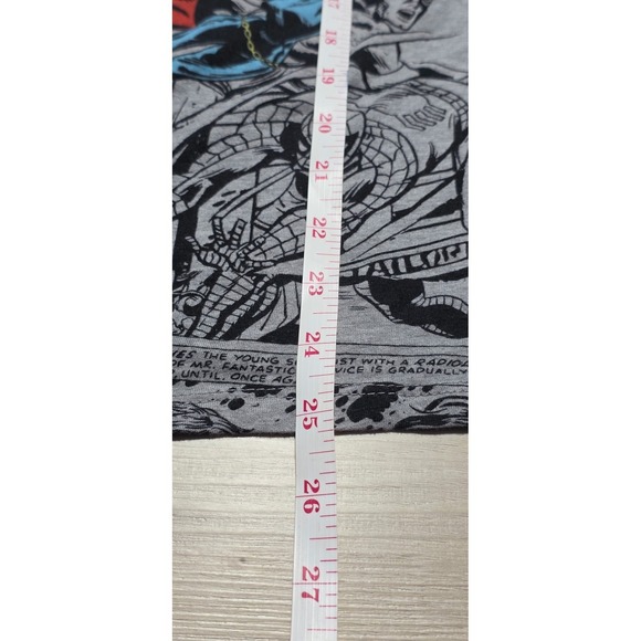 Marvel Tank Top Mens XL Gray Avengers Comic All Over Print Muscle Tee Shirt - Picture 8 of 8